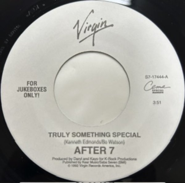 画像1: After 7 / Truly Something Special Cw G.S.T. - The Recommandable 7 Inch - 90's R&B (1)