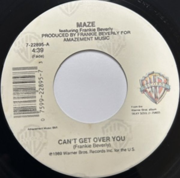 画像1: Maze / Can't Get Over You - The Recommandable 7 Inch - 80's R&B Neo Soul (1)