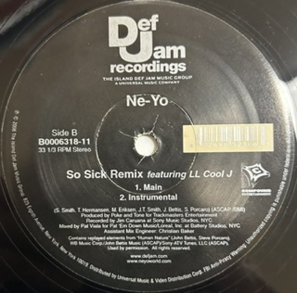 画像1: Ne - Yo / When You're Mad cw So Sick Remix ft LL Cool J  - The Recommandable 2000's US R&B - (1)