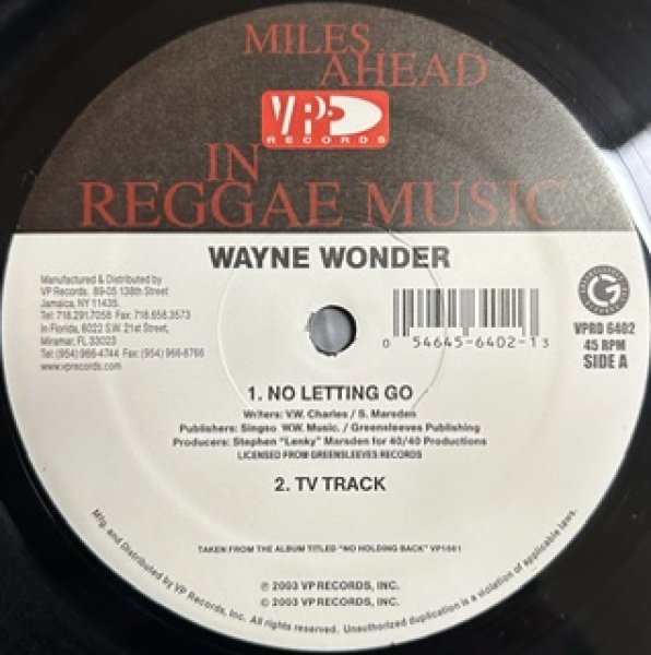 画像1: Wayne Wonder / No Letting Go , Watching You , Saddest Day - The Recommandable 2000's Club Hit !!! - (1)