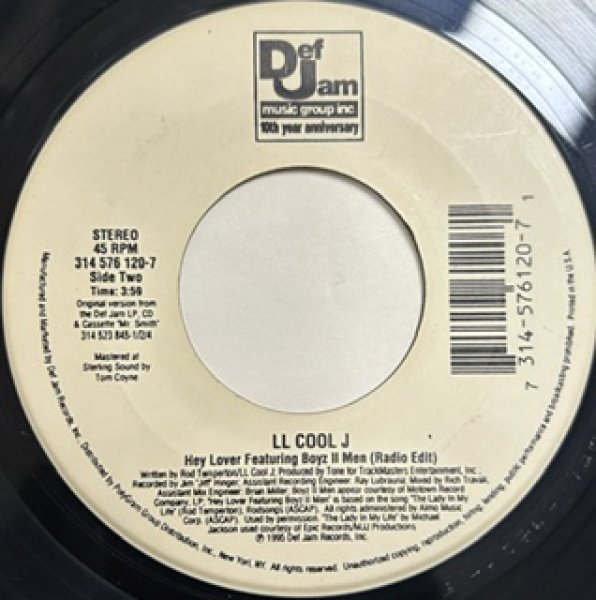 画像1: LL Cool J / Hey Lover ft Boyz II Men cw Do It - The Recommandable 90's R&B 7 Inch - (1)