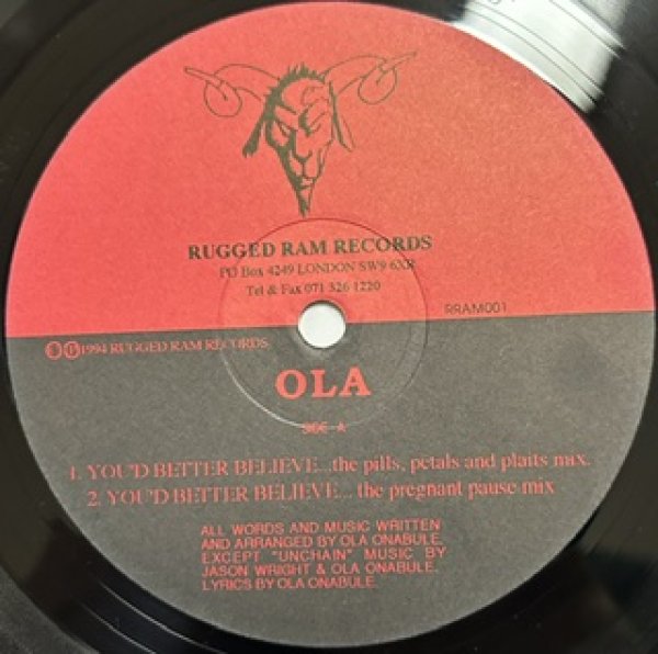 画像1: Ola / You'd Better Believe - The Recommandable 90's UK R&B - (1)