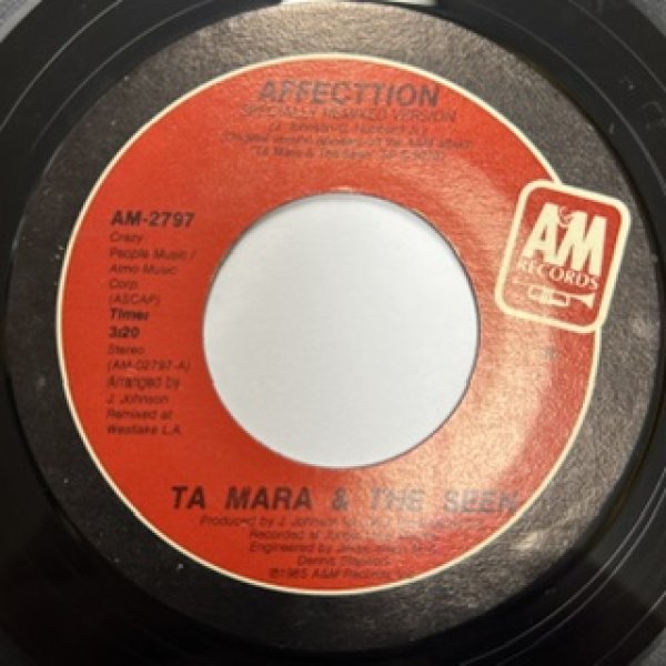 画像1: Tamara and the seen / Affection cw You Turn Me Up - The Recommandable 80's R&B 7 Inch - US Press (1)