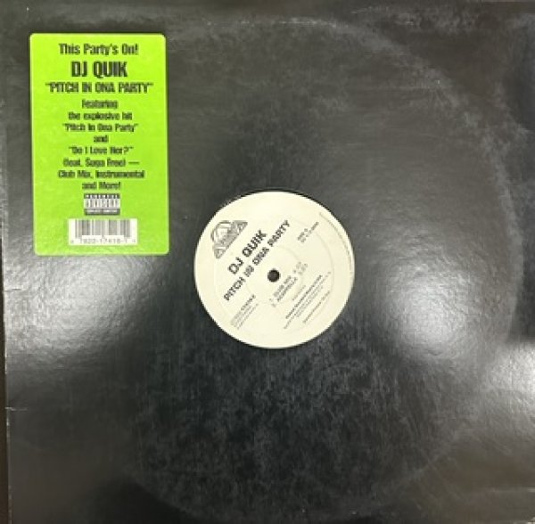 画像1: DJ Quik / Pitch In Ona Party cw Do I Love Her - The Recommandable Gangsta Rap - (1)