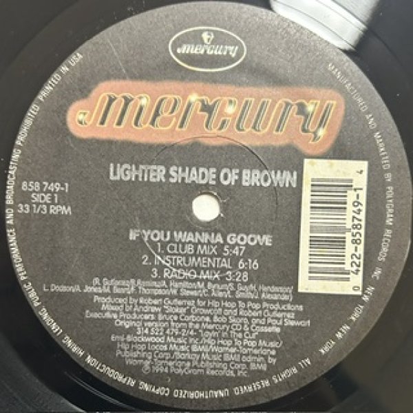 画像1: Lighter Shade Of Brown / If You Wanna Groove - The Recommandable Gangsta Rap - (1)