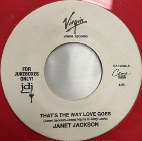 画像1: Janet Jackson / That's The Way Love Goes - The Classic US R&B 7 Inch - Red Colour Vinyl !!! (1)