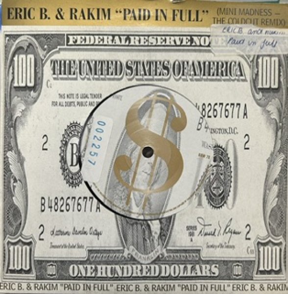 画像1: Erick B & Rakim / Paid In Full - The Recommandable 90's R&B - UK Press , 7 MINUTES OF MADNESS THE COLDCUT REMIX (1)