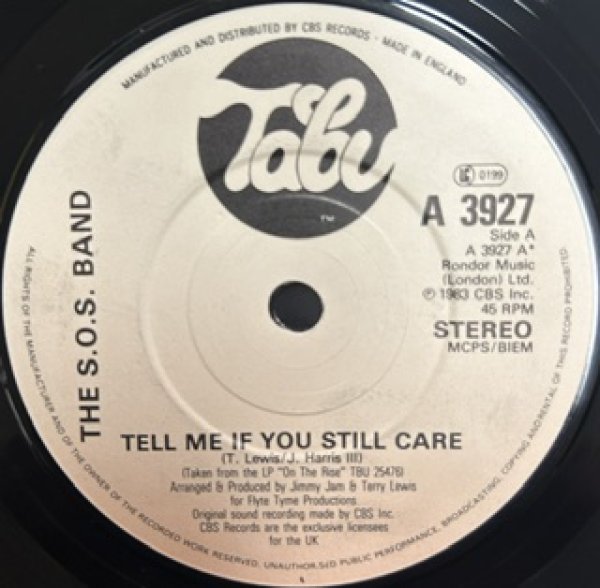 画像1: The S.O.S. Band / Tell Me If You Still Care cw If You Want My Love - The Recommandable 80's R&B 7 Inch - (1)