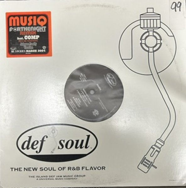 画像1: Musiq / Forthenight - Remix - cw Whoknows - The Recommandable 2000's R&B - US Promo Only , Same Sampling Of Biggie Hypnotize (1)