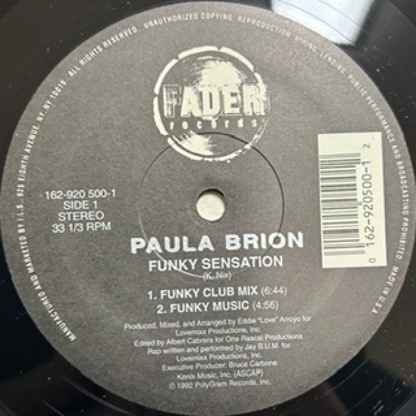 画像1: Paula Brion / Funky Sensation - The Recommandable 90's R&B -  Nice New Jack Swing Cover (1)