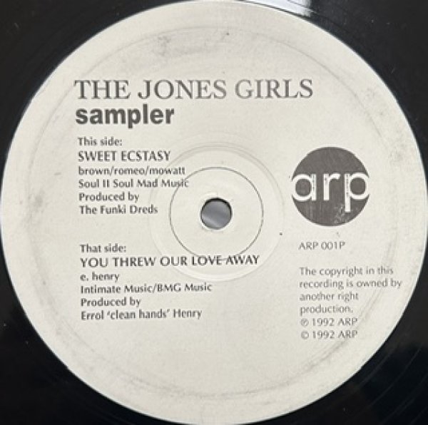 画像1: The Jones Girls / You Threw Our Love Away - The Recommandable 90's R&B - (1)