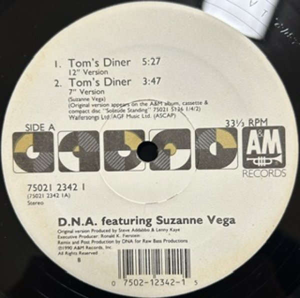 画像1: DNA / Tom's Diner ft Suzanne Vega The Classic 90's R&B - Ground Beat!!! (1)