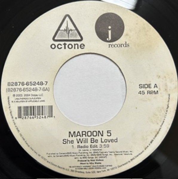 画像1: Maroon 5 / She Will Be Loved cw Saturday Morning  - The Recommandable 7 Inch - 2000's R&B (1)