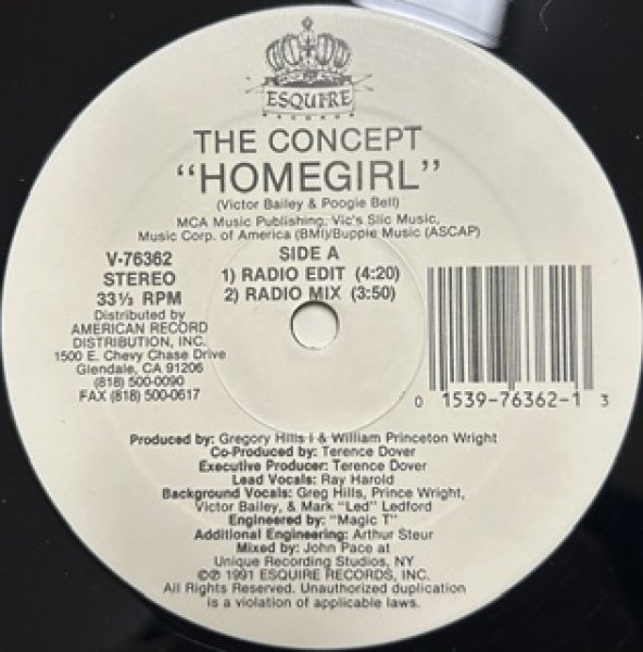 画像1: The Concept / Home Girl - The Recommandable Rare New Jack Swing -  (1)