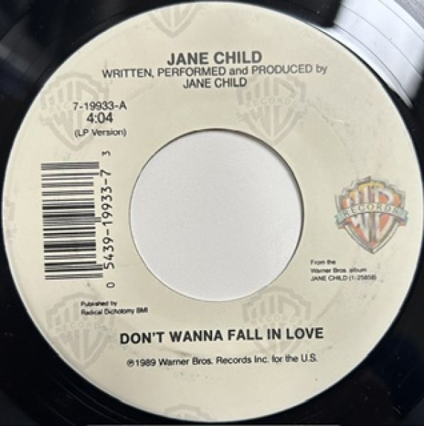 画像1: Jane Child / Don't Wanna Fall In Love cw World Lullabye  - The Classic New Jack Swing 7Inch - (1)
