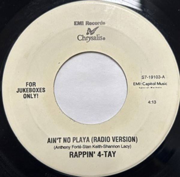 画像1: Rappin' 4 Tay / Ain't No Playa cw Off Parole  - The Classic 90's R&B , Gangsta Rap 7Inch - US Promo Only !!!!! (1)