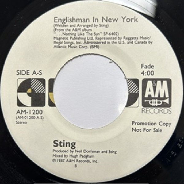 画像1: Sting / Englishman In New York cw If You There - Classic US R&B 7 Inch - (1)
